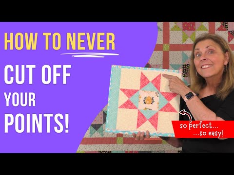 How to Avoid Cutting Off Points in Quilting: Fast Foolproof Method