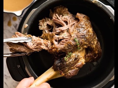 Slow Cooker Roast Lamb Leg