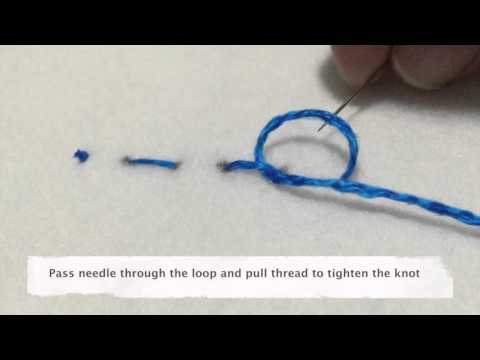 Basic Hand Sewing - Tying a Finishing Knot