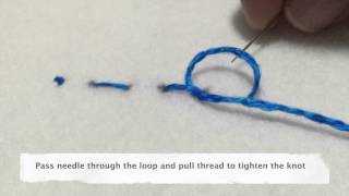 Basic Hand Sewing - Tying a Finishing Knot