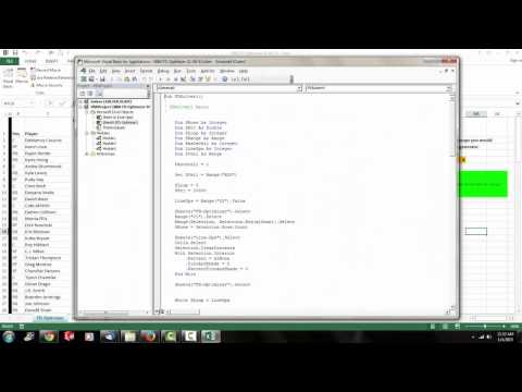 FanDuel and Draft Kings NBA Picks for Sunday, 1/4/15 using Excel Solver Lineup Optimizer