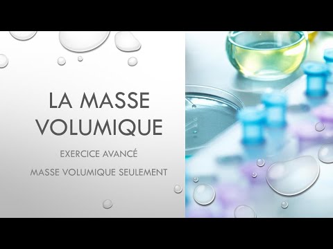 TOUS NIVEAUX - MASSE VOLUMIQUE- Un exercice moins simple