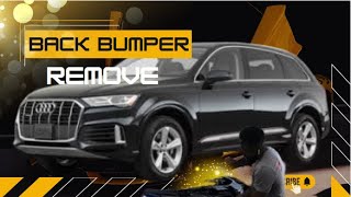 DIY 2021 audi q7 how to remove the back bumper