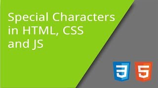 Special Characters in HTML, CSS, and JS