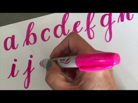 A Sharpie Brush Lettering Alphabet – Kelly Creates
