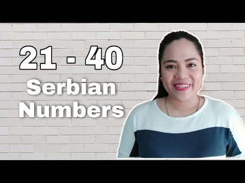 LEARNING SERBIAN NUMBERS 21-40 | Calm Repetition
