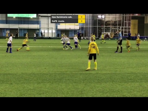 HELMIKUUN CUPPI Ajax Sarkkiranta Sin. Vs KuPS Kelt. ja Ajax Sarkkiranta valk vs KuPS Musta.
