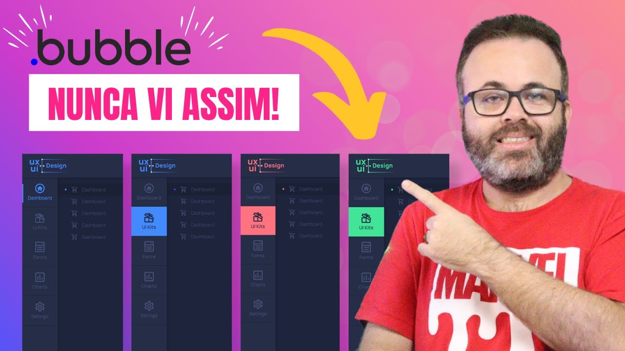 Menu Retrátil Ultra-Estiloso no Bubble! - PASSO A PASSO