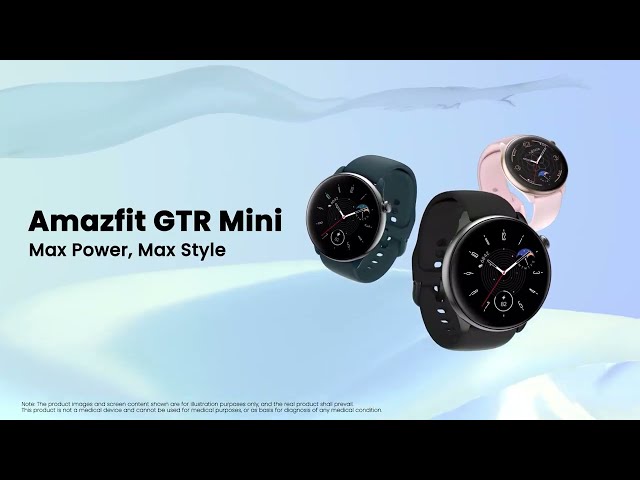 Amazfit GTR Mini Smartwatch rosa nebbioso video