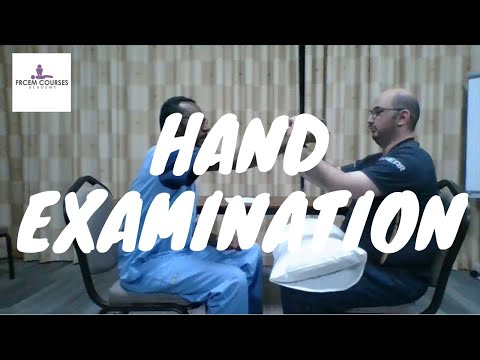 MRCEM OSCE: Hand examination (video)