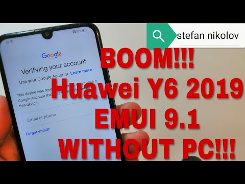BOOM!!! Huawei Y6 2019 MRD-LX1. Remove Google Account, Bypass FRP.