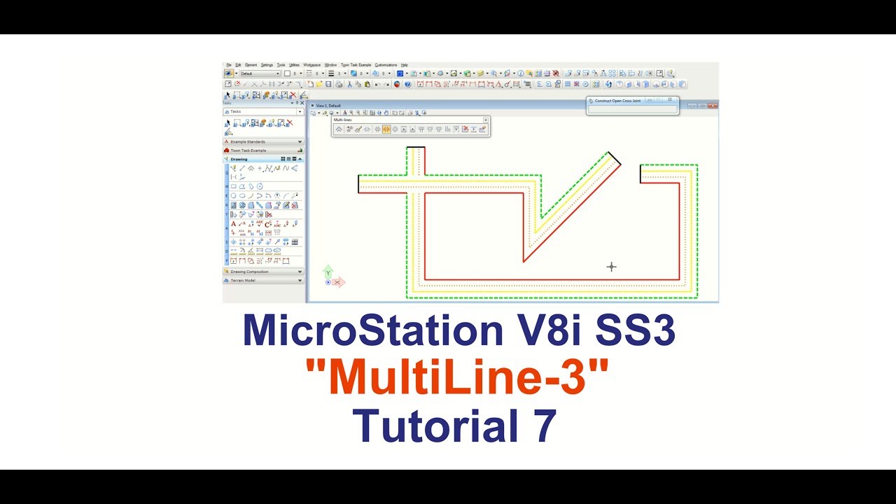 Microstation  Multiline 3, Tutorial 7