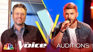 Zach Bridges Sings Blake Shelton&#39;s &quot;Ol&#39; Red&quot; to Blake Shelton - The Voice Blind Auditions 2019