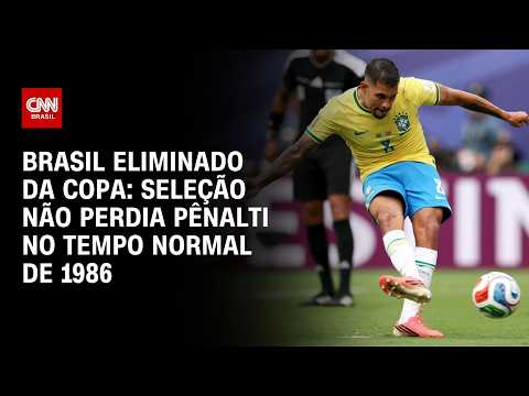 Brasil eliminado da Copa: pênalti perdido por Guimarães quebra marca de 40 anos | AGORA CNN