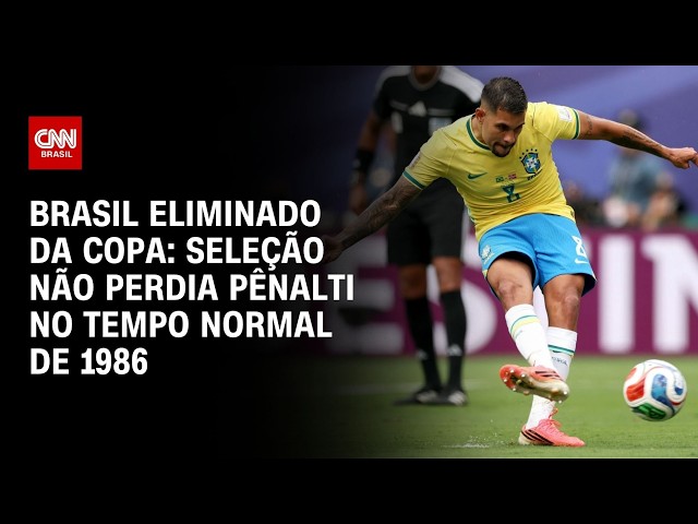 Brasil eliminado da Copa: pênalti perdido por Guimarães quebra marca de 40 anos | AGORA CNN
