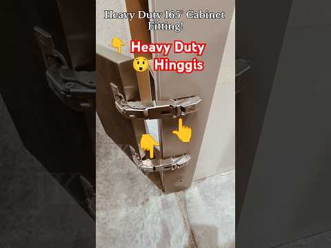 Ultra Wide Opening Hinges Installation | Heavy Duty 165° Cabinet Fitting! #furniture #wood #shorts