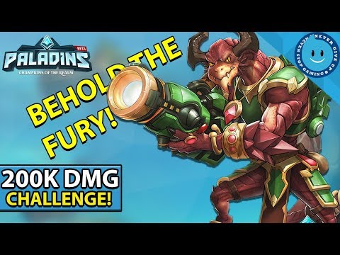 Paladins: DROGOZ 200K DAMAGE CHALLENGE! COMBUSTIBLE COMEBACK BUILD! (Paladins Drogoz Gameplay!)