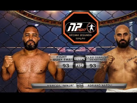 LUTA : MARCOS "NINJA"  x   ADRIANO NAPOLI - NP FIGHT 12 - EVENTO DE MMA EM GOIANIA