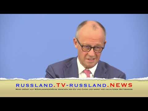 Merz drängt auf Währungsgespräche zwischen der EU und China und warnt vor unlauterem Wettbewerb Merz drängt auf Währungsgespräche zwischen der EU und China und warnt vor unlauterem Wettbewerb