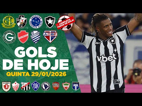 ⚽️ TODOS OS GOLS DESTA QUINTA 29/01/2026 GOLS DOS ESTADUAIS E BRASILEIRÃO, GOLS DA RODADA(COMPLETO)