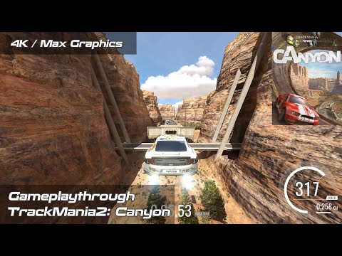 TrackMania 2: Canyon | Game Playthrough | Max Graphics