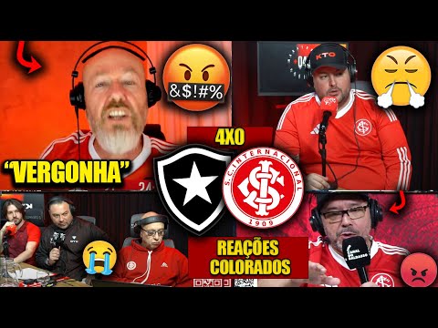 REAÇÕES dos COLORADOS FURIOSOS com a DERROTA - BOTAFOGO 4X0 INTERNACIONAL [REACT BRASILEIRÃO 2025]