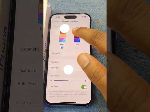 Apple iPhone 16 Automatic Brightness 🔆🔆 Light and Dark mode Settings