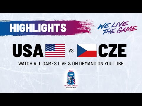 ЧМ по хоккею 2023: США – Чехия: 1/4 финала - видео 