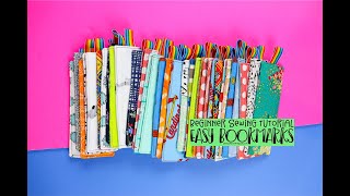 How to Sew Three Easy Bookmarks