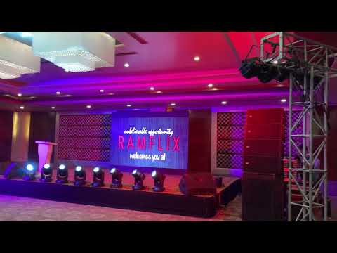 Team White lion Events : Stage Led screen Sound setup ( Corporate show )