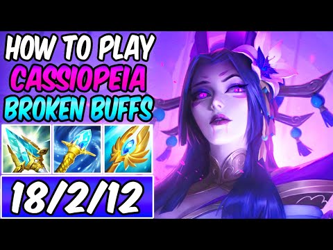 BUFFED CASSIOPEIA MID IS AMAZING - HOW TO PLAY CASSIOPEIA GUIDE Best Build & Runes League of Legends