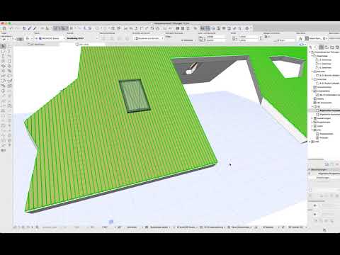 Archicad 21 Zubehör Addon GDL Dach mit Profilen