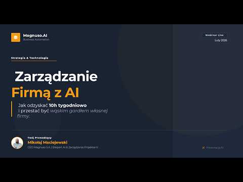 Zarządzanie firmą z AI