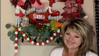 REINDEER LAND SHELF DECOR | CHRISTMAS DECORATING | DECORATE WITH ME | ENTRYWAY DECOR |CHRISTMAS 2021