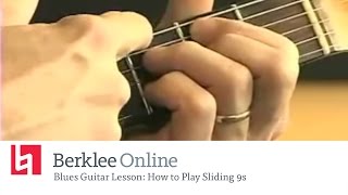 Blues Guitar Lesson - How to Play Sliding 9s