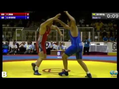 Finale 1-2 Greco-Roman 100 Kg (GEO) Pataridze ZVIAD  (AZE) Cavid FEYZIYEV - 2014