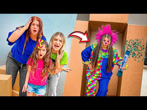 LARISSA BECAME AN EVIL CLOWN AND SCARED US!!