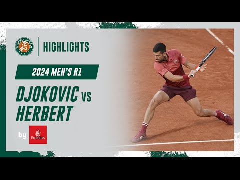 Djokovic vs Herbert Round 1 Highlights | Roland-Garros 2024