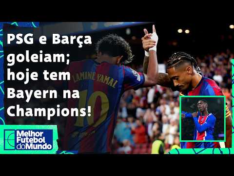 BARCELONA E PSG GOLEIAM; ARSENAL VENCE; BAYERN ESTREIA HOJE; ROMA VAI SER A SURPRESA DA CHAMPIONS?