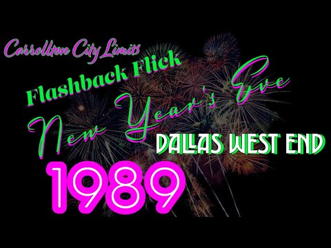 New Years Eve in Dallas West End in 1989 Old video of Dallas in the 1980s