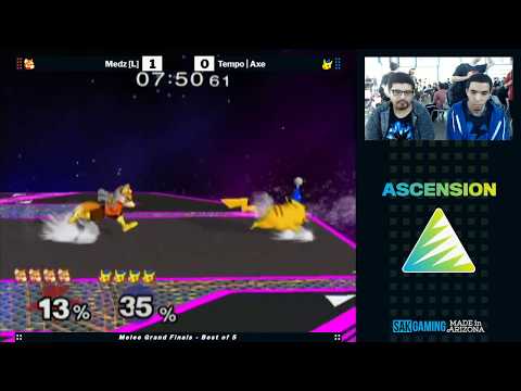 Ascension VII Melee Grand Finals - Medz (Fox) vs Tempo|Axe (Pikachu)