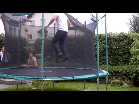 Trampolin-Katze!