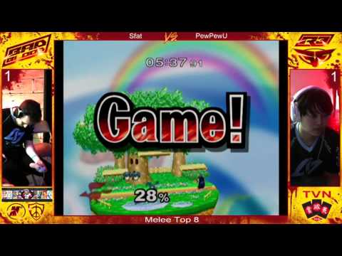 Melee Singles Winners Finals PewPewU vs Sfat Bad Blood 2016