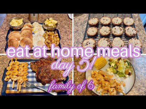 STEAK & BANG BANG SHRIMP, HOMEMADE HEAVENLY HUNKS | EAT AT HOME DAY 5!