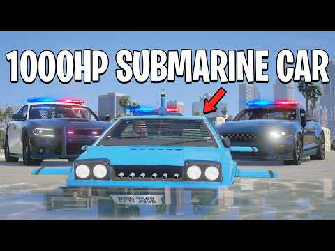 I Became A Getaway Driver In A 1000HP Submarine Car on GTA 5 RP