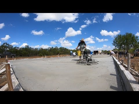 Concrete pour timelapse Barndo 242 - The Barndominium Show E166