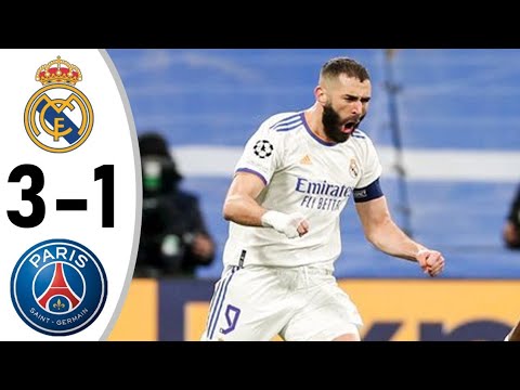 Karim Benzema Goals 3-1 Real Madrid vs PSG All Gоals & Extended Highlights