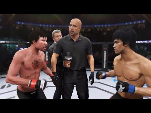 Oleg Mangol vs. Bruce Lee (EA Sports UFC 2) - CPU vs. CPU