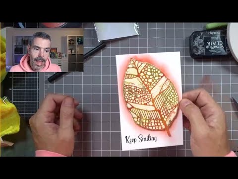 Leaf Mask Embossing by Devid Roodenburg - A Lavinia Stamps Tutorial