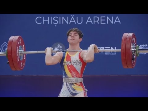 Molnar Sorin Cristian (61) Clean&Jerk 127kg european championships Moldova🇲🇩